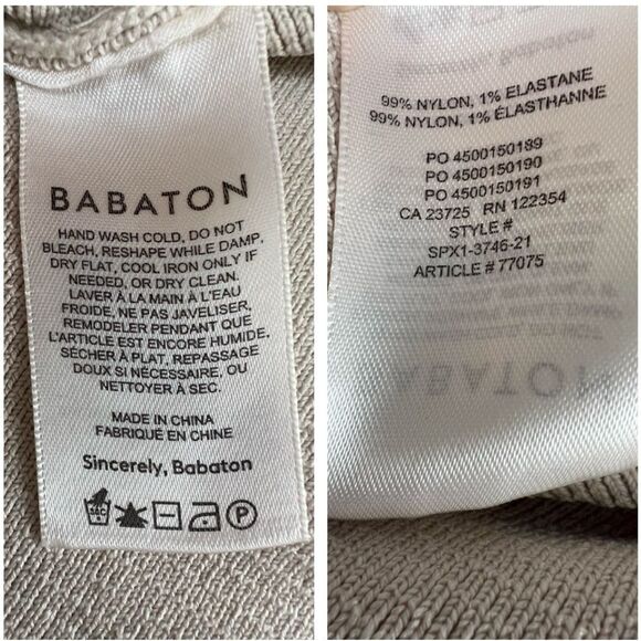 Babaton Aritzia Sculpt Ribbed Criss Cross Tank Cropped Tan Size XS - Picture 5 of 6